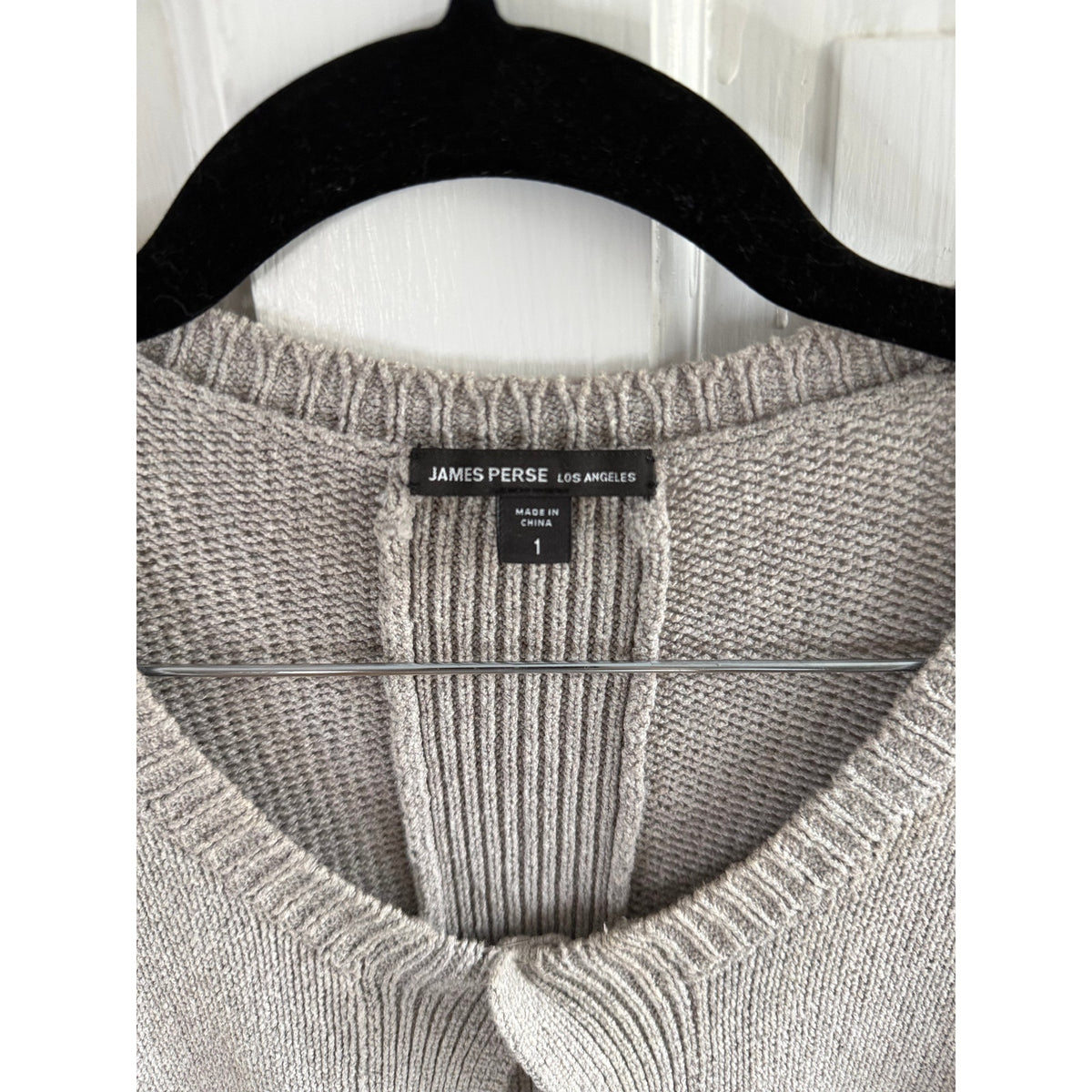 James Perse Cardigan Beige Super Soft - Size 1/SM