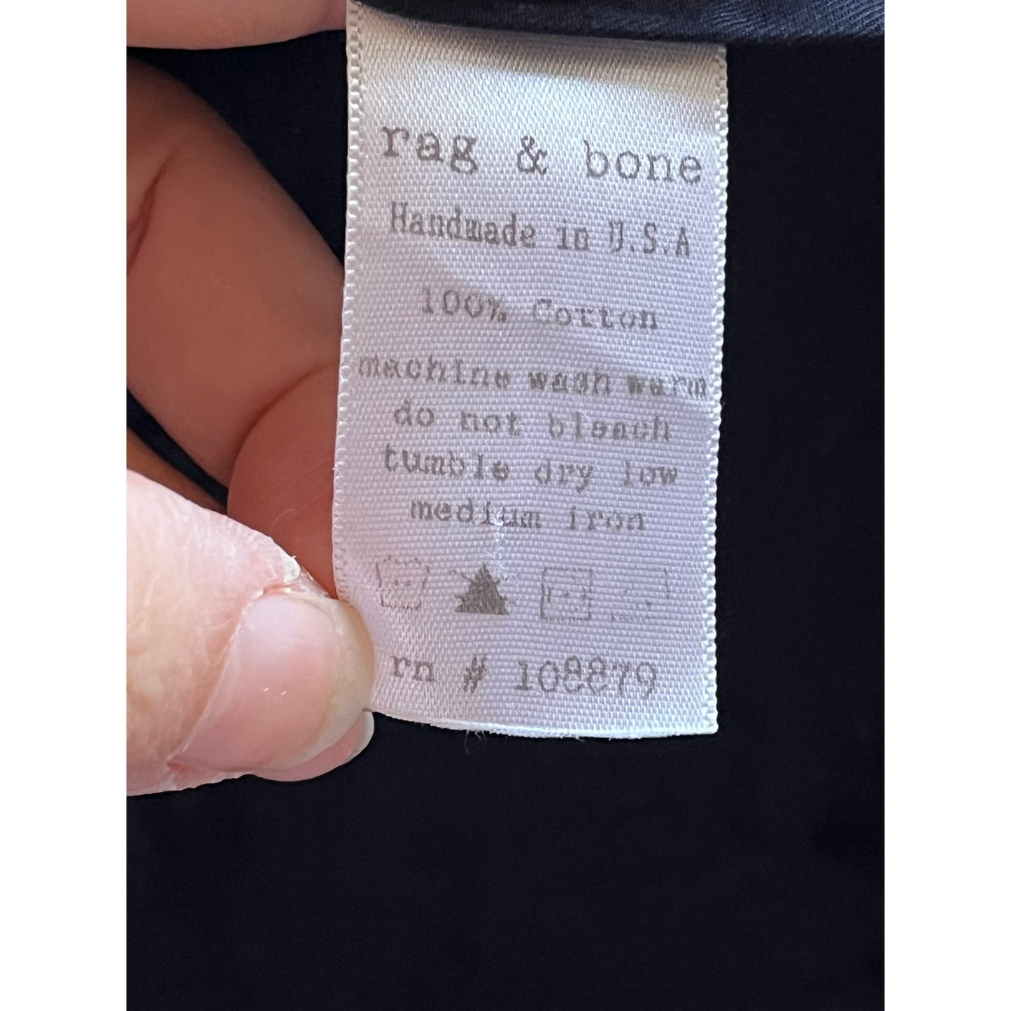 rag & bone Men's Technical Zip Navy Jacket | Spring Windbreaker | XXL tag, really a Large!