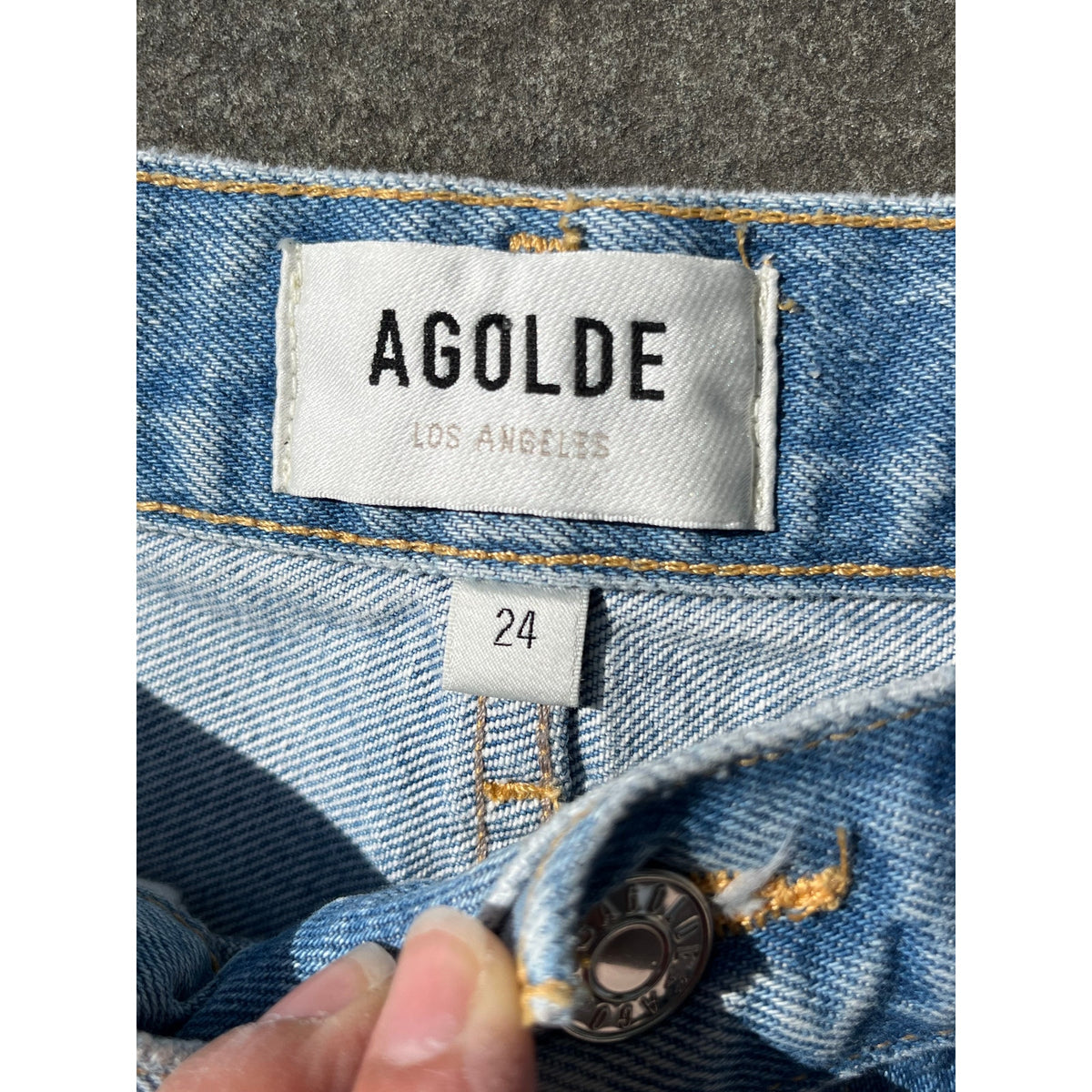 🌊 Agolde Parker Vintage Cut-Off Denim Shorts 24 🌊