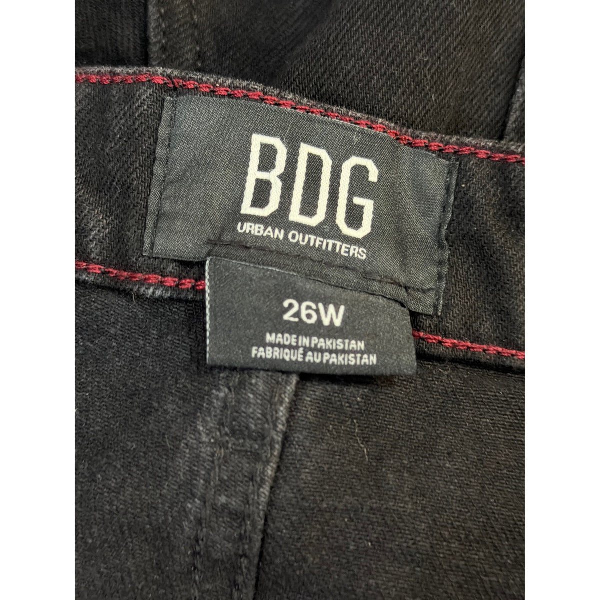 BDG Urban Outfitters High Rise Black Wide Leg Skate Jeans Size 26W