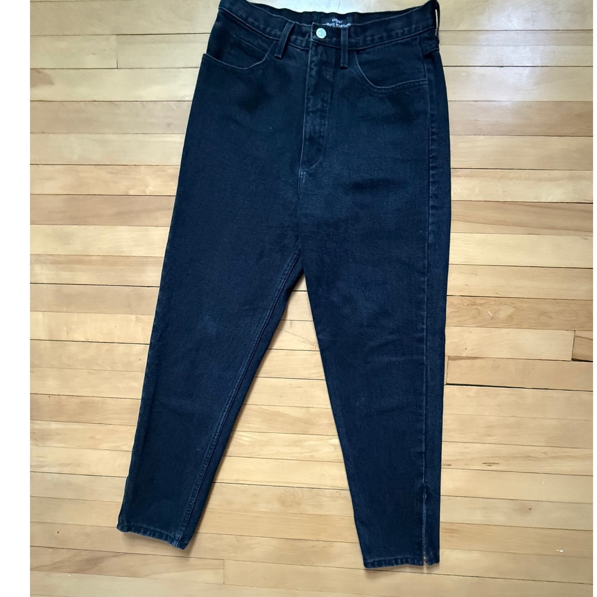 Vintage Guess Black Skinny Jeans| Size 32| Zipper Ankle| Y2K