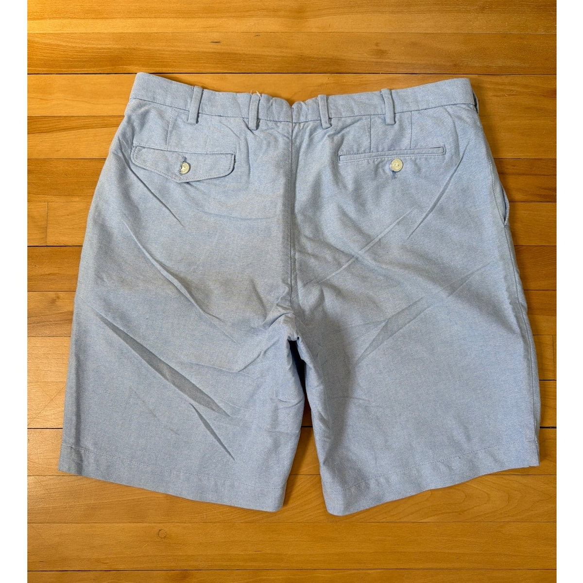 Vintage Polo Ralph Lauren Shorts Mens 36 Blue Chino Cotto Classics 9 Inseam EUC