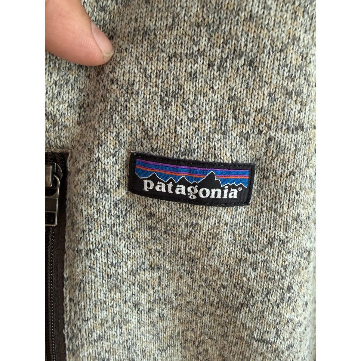 Patagonia Fleece Pullover Brown & Beige  Large