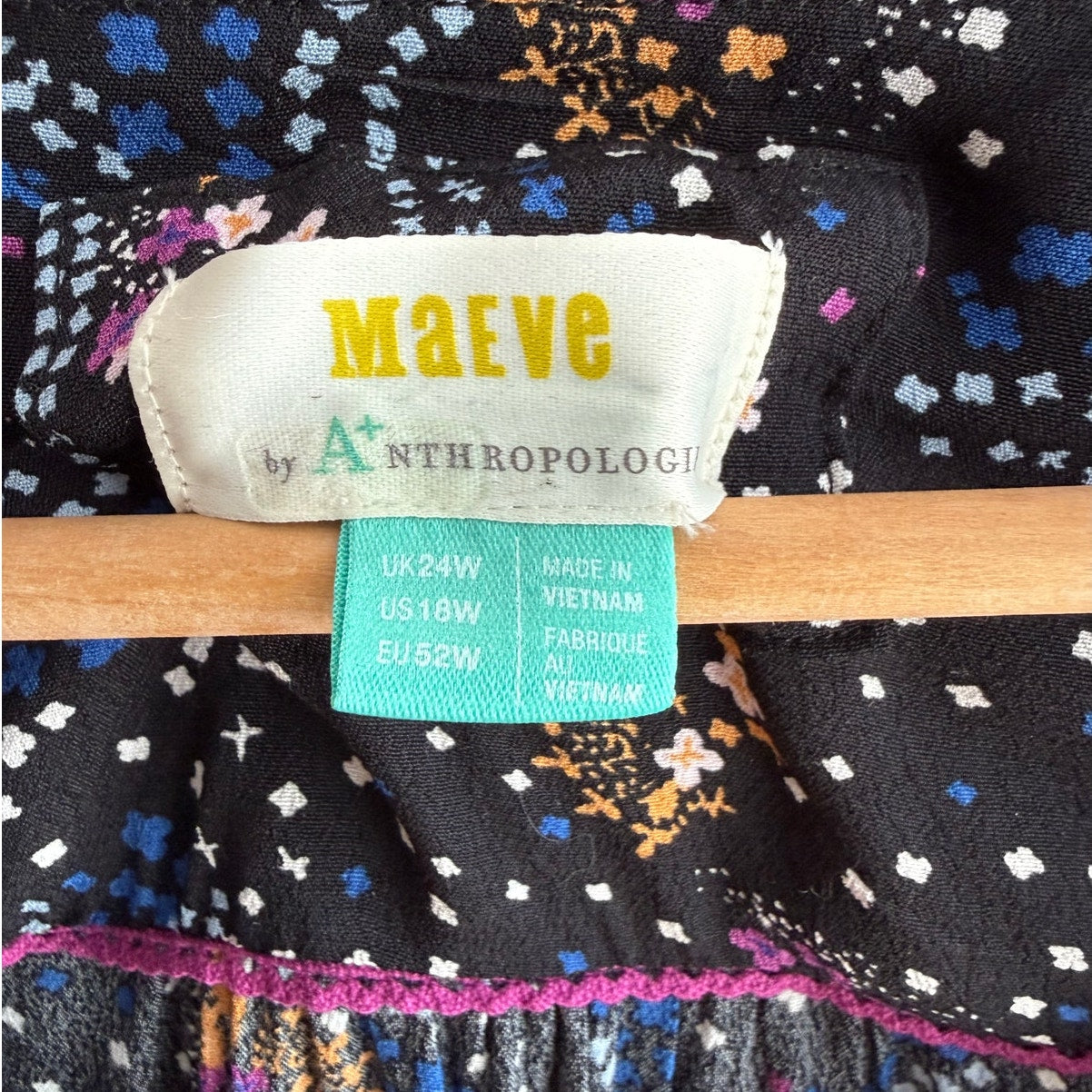 Maeve Anthropologie Gianna A-Line Dress - Celestial Print - Size 18W - EUC