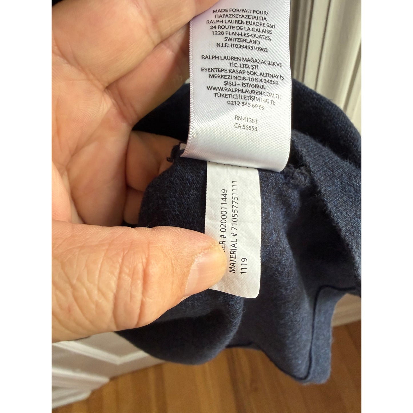 Polo Ralph Lauren Navy Polo Shirt Men's White Pony XL