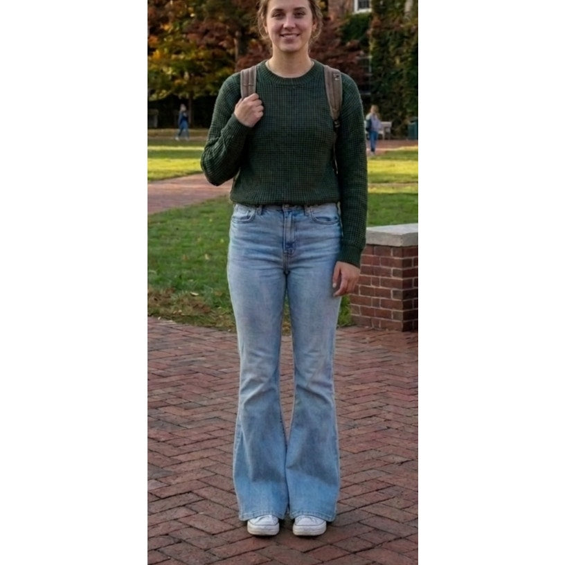 Citizens of Humanity Isola Cropped Boot Jeans Size 27 Light Wash EUC