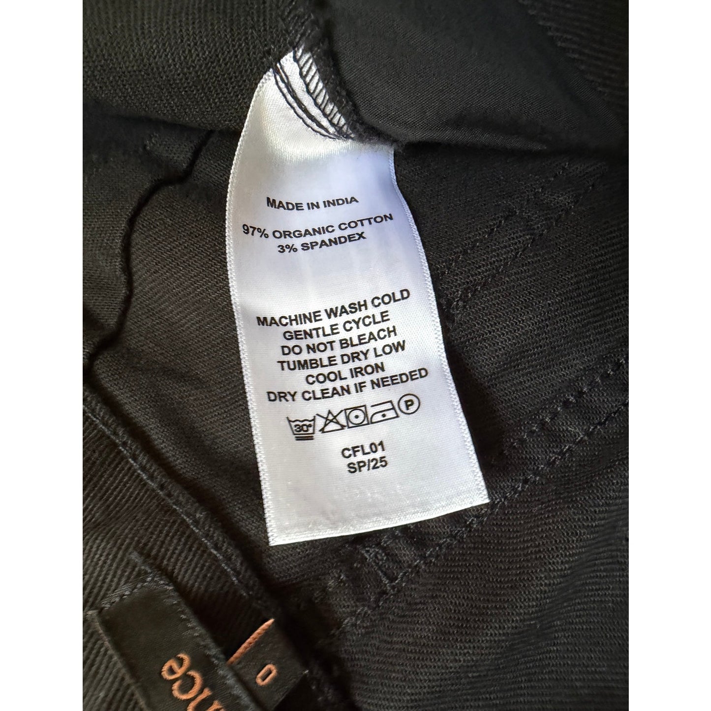 Quince Stretch Cotton Twill Barrel Pants Black Size 0 EUC