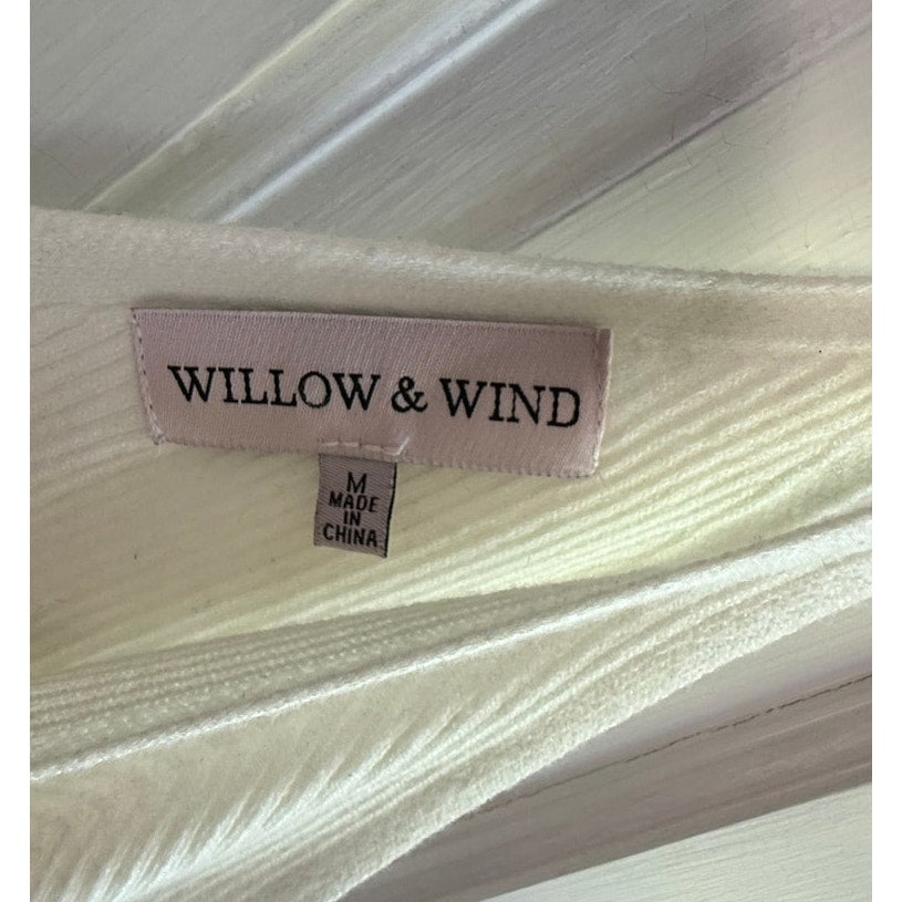 Willow & Wind Malibu Stripe Knit Midi Sweater Dress Small EUC Oatmeal Multi