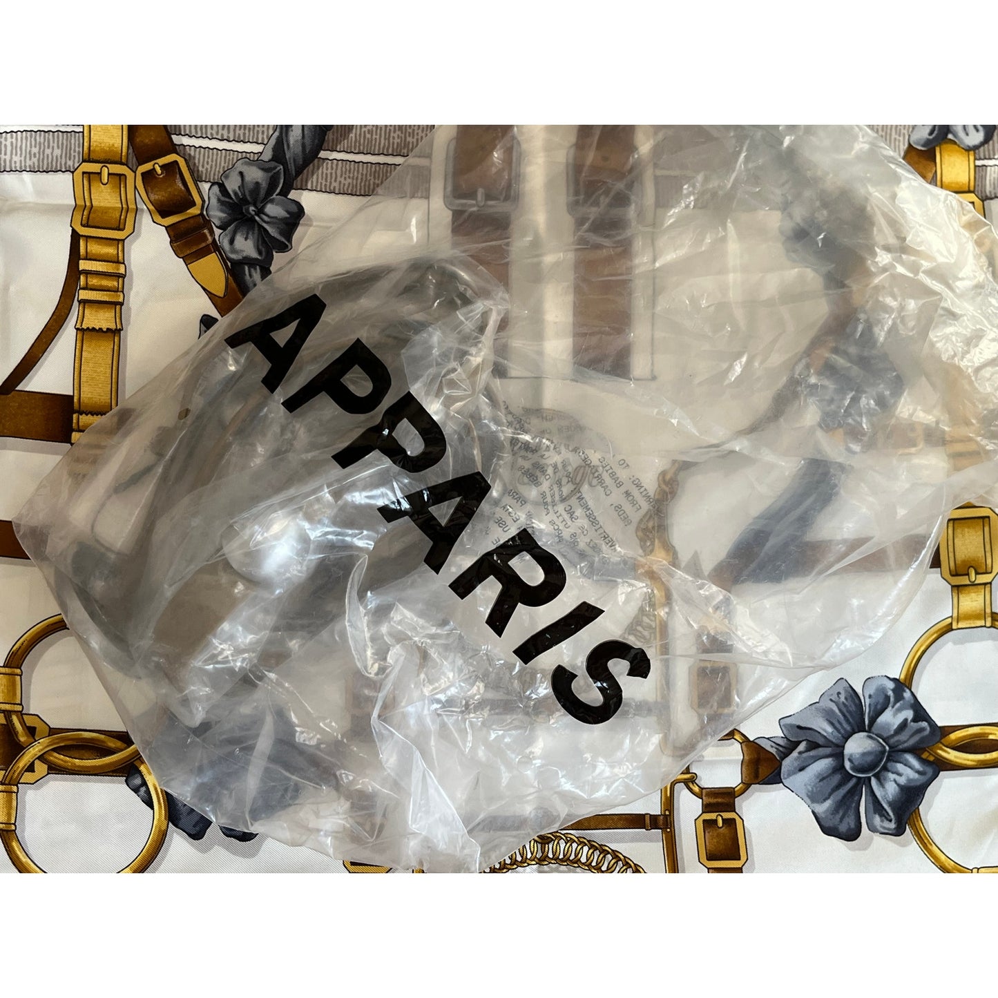 NWT APPARIS Blaze Wide Sans Leather Sepia Belt- Silver Buckle - Size M