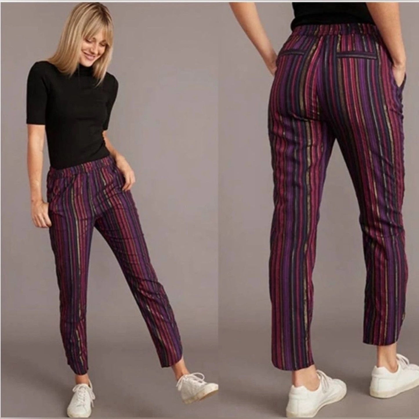 ✨ Marine Layer Allison Pant | Lurex Metallic Stripe XS ✨