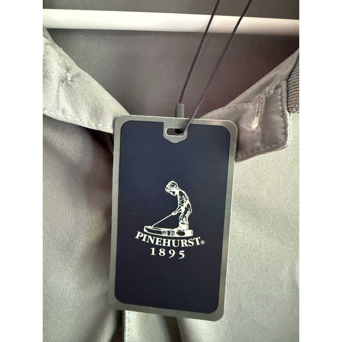 Official Adidas Pinehurst Gof Club NWT Polo Grey Large