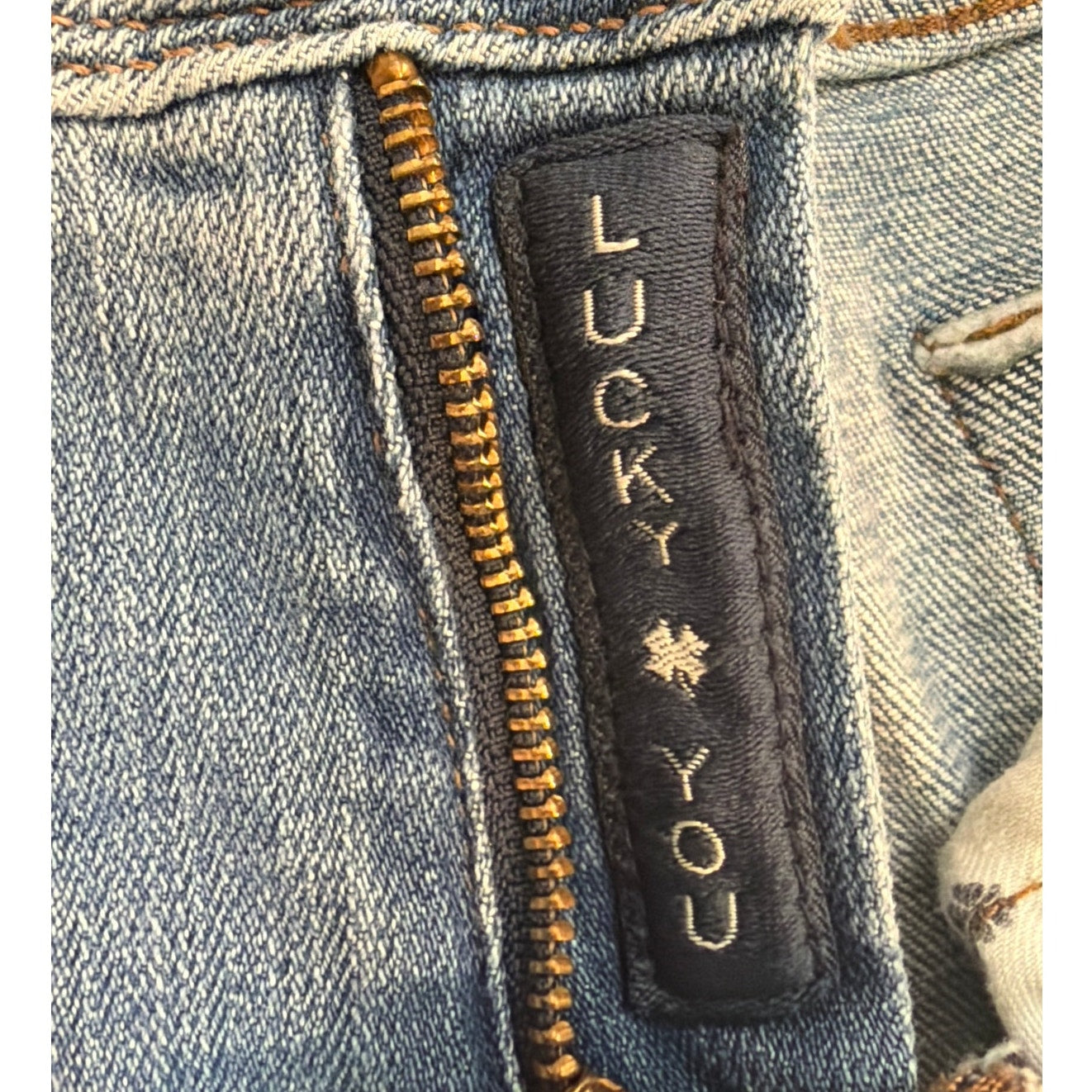Lucky Brand Size 18W Reese Boyfreinds Blue Ripped Jean