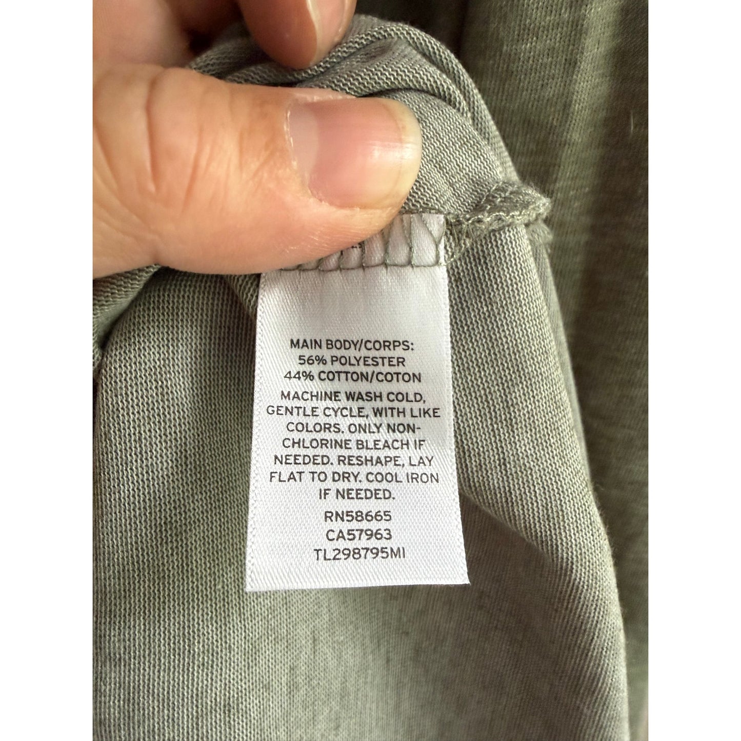 Leith Nordstrom Gray Ruched Side Draped Long Sleeve T-Shirt Dress Women's L EUC