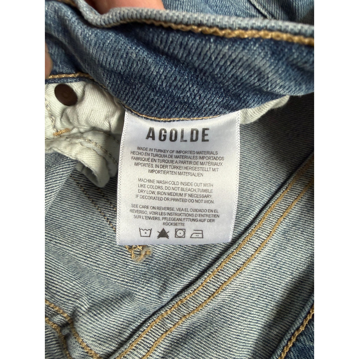 AGOLDE Toni Mid-Rise Straight Leg Jeans Size 27, EUC