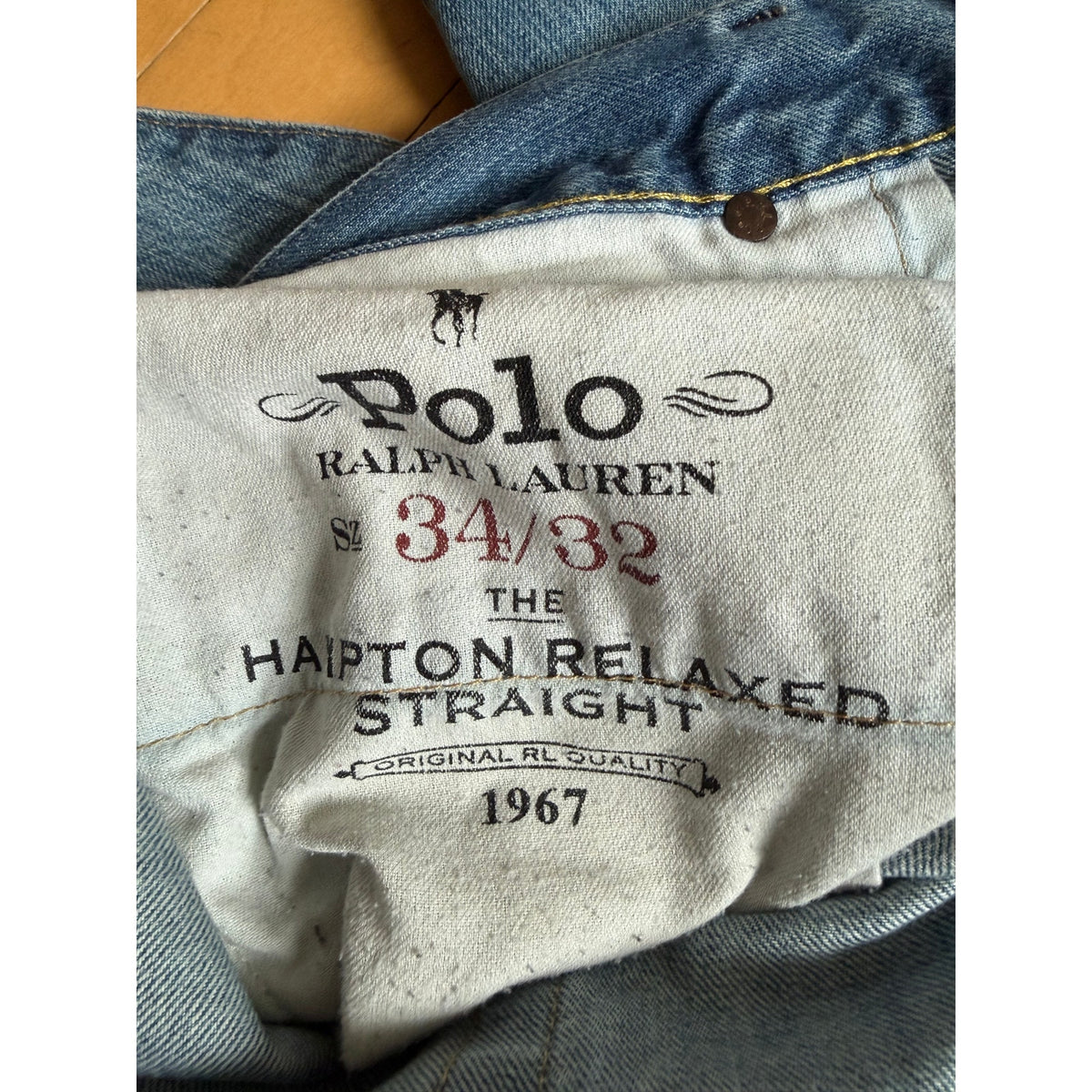 Polo Ralph Lauren Hampton Relaxed Straight Jeans - 34/32 - EUC