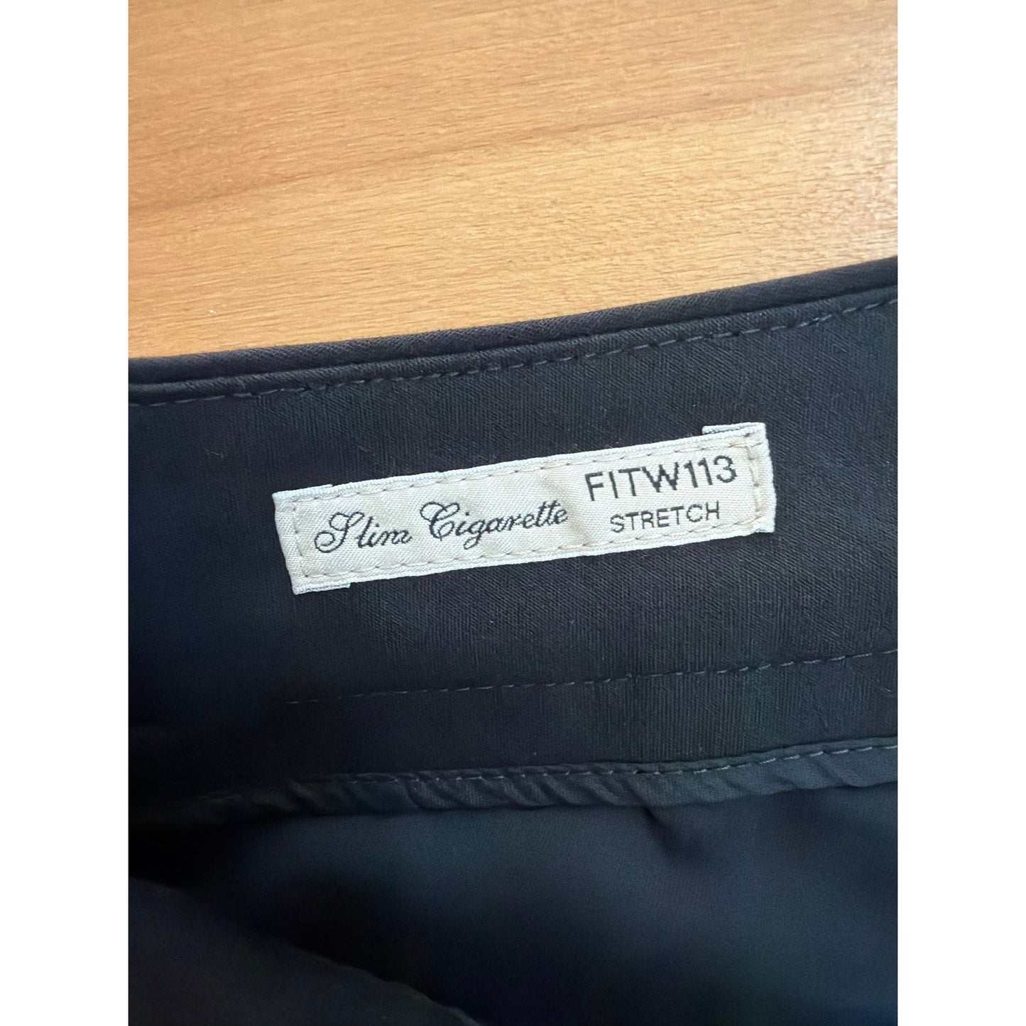 Weekend Max Mara Slim Cigarette Fit Stretch Black Trousers Size 12 EUC