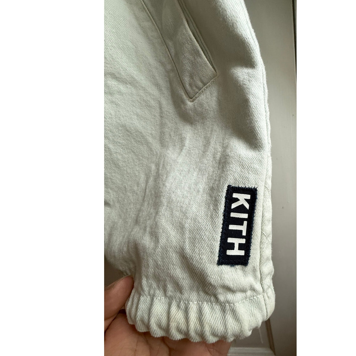 Kith Denim Hooded Anorak Jacket Mint Light Wash Size Large EUC Fishtail Parka