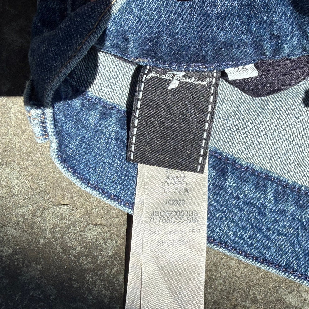 7 For All Mankind Cargo Logan Jeans Blue Bell Size 26 EUC Utility