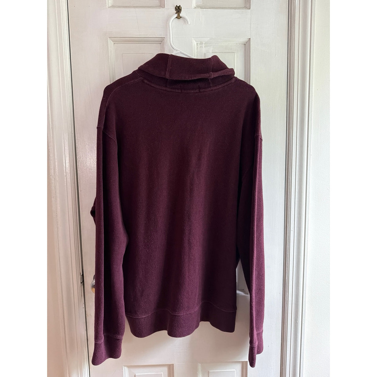 Polo Ralph Lauren Men's Burgundy Collar Pullover Sweater Size XL
