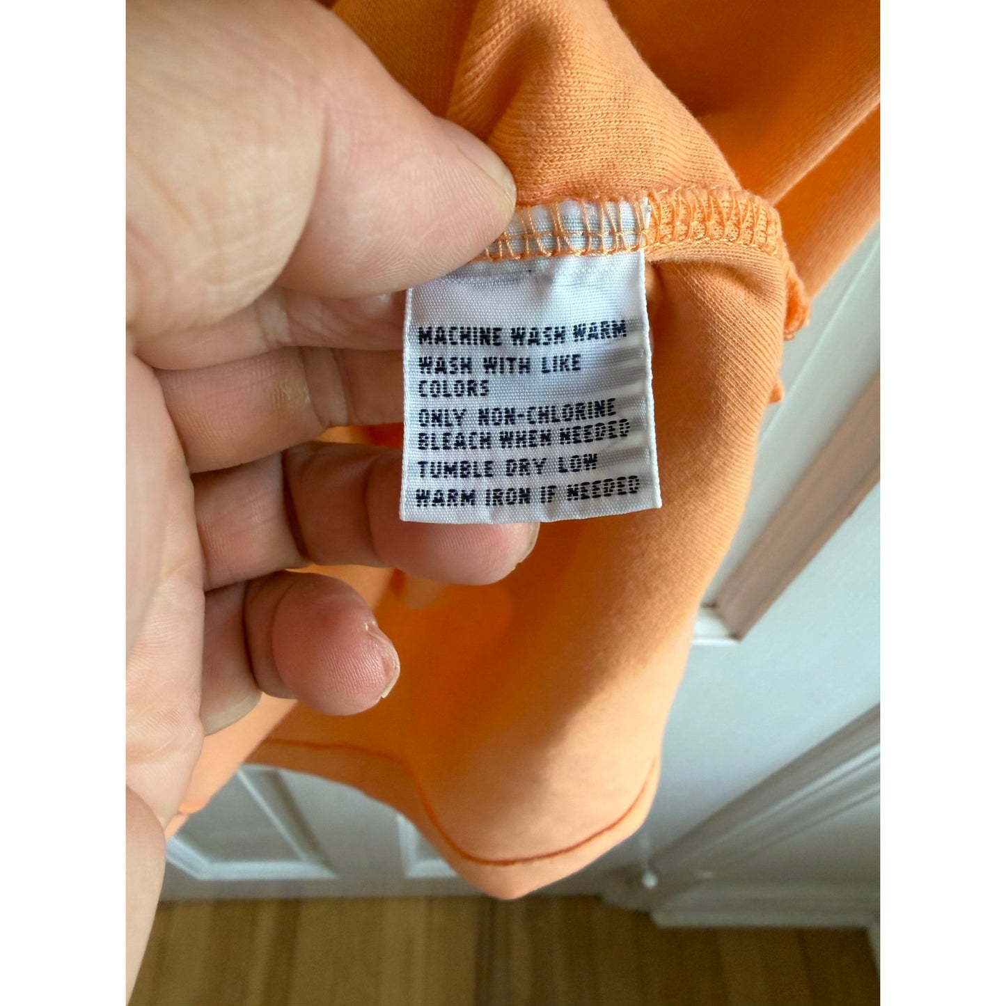 Vintage Polo Ralph Lauren Orange Polo Shirt Men's Blue Pony