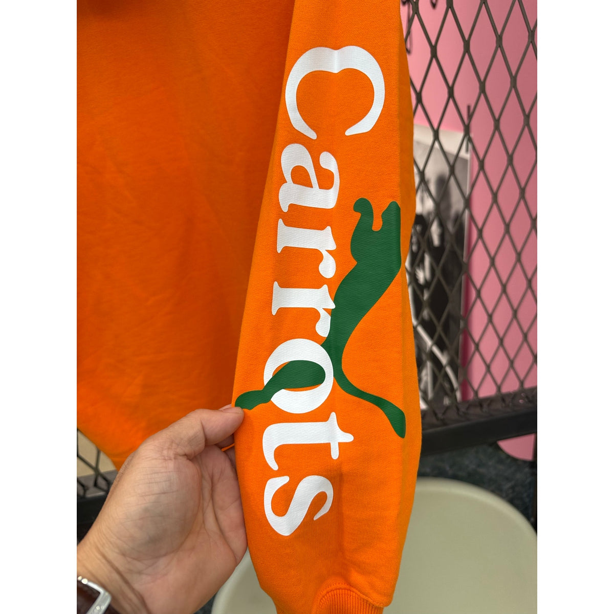 Puma x Carrots Anwar Carrots Graphic Hoodie Medium Vibrant Orange Streetwear M