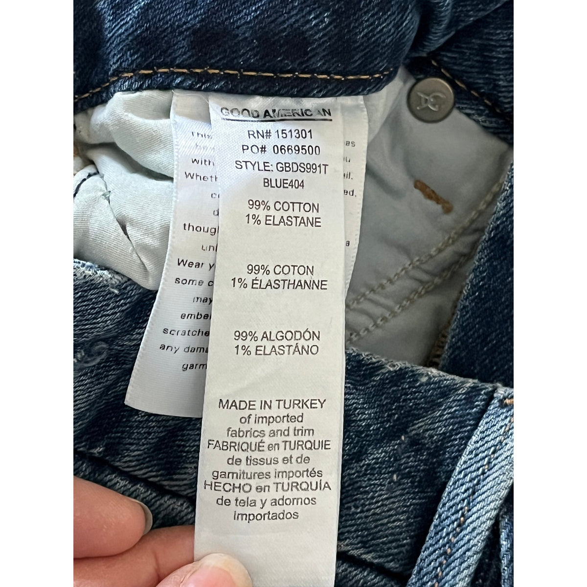 Good American Good Boy Straight Slit Hem Jeans 0/25 - ✨ High Rise Comfort ✨