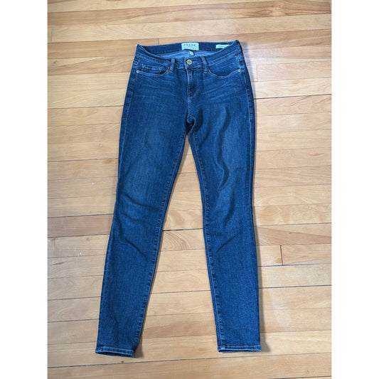 Frame Size 25 Le Skinny de Jeanne Dark Wash Jean