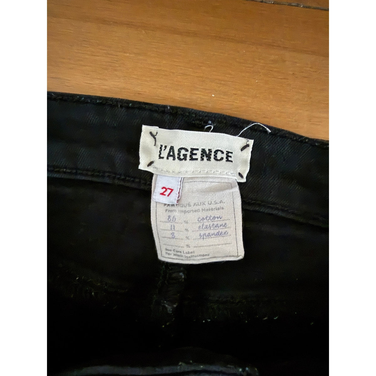 L'AGENCE Jyothi High Rise Split Ankle Coated Jeans - 27 - EUC