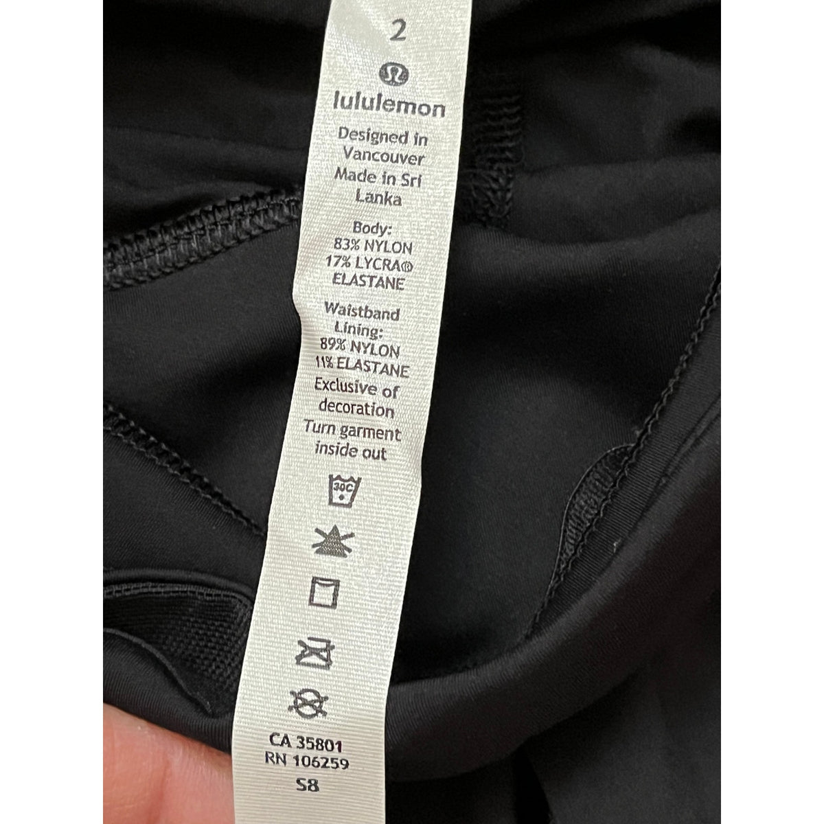 🖤 NWT Lululemon Speed Wunder Tight 28" Spark Black Silver Special Edition Sz 2