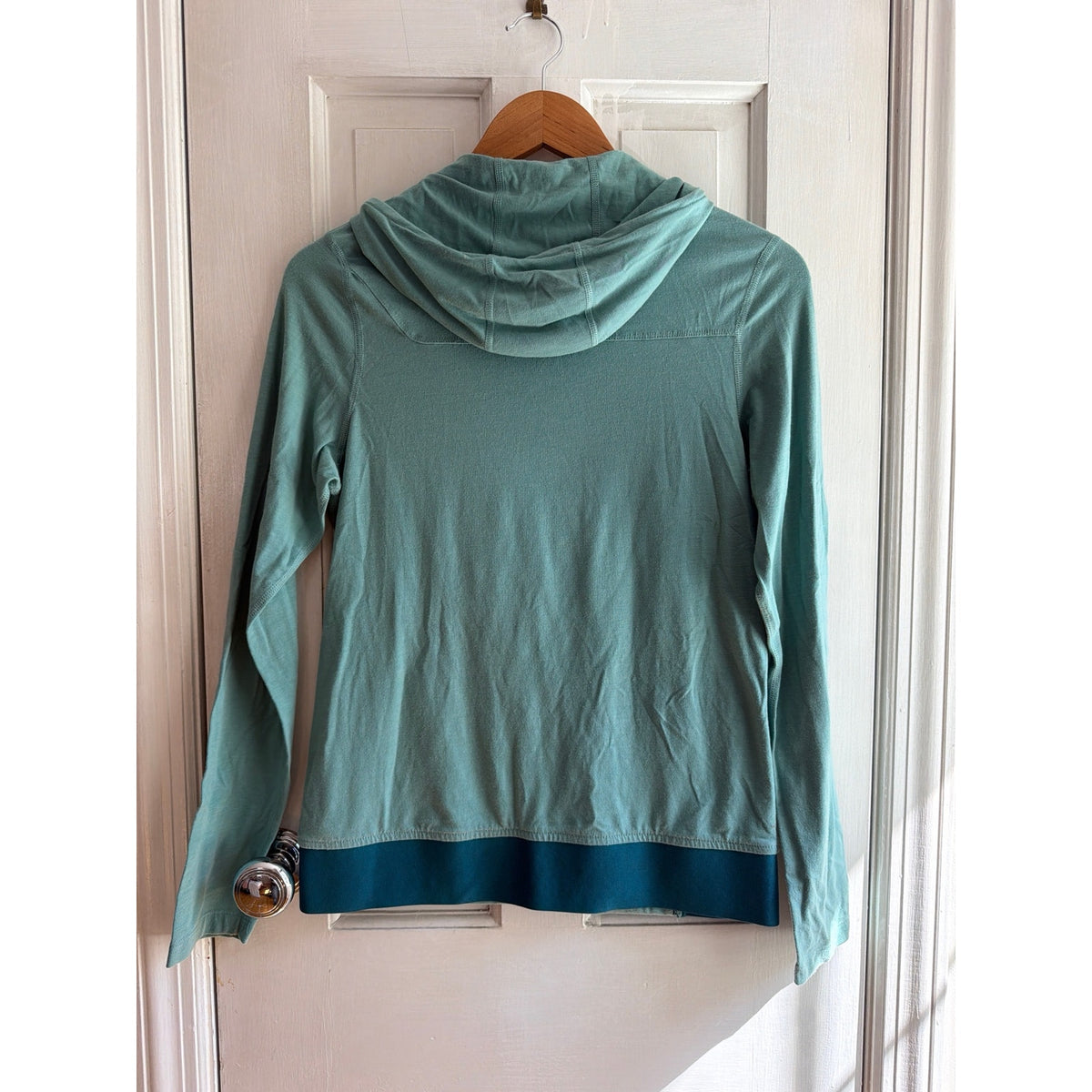 Outdoor Research Womens Small Sage Green Quarter Zip Lightweight Hoodie Pullover