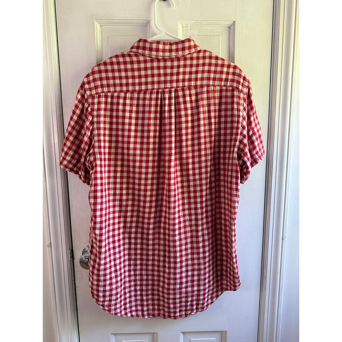 Polo Ralph Lauren Shirt Large Red White Gingham Short Sleeve