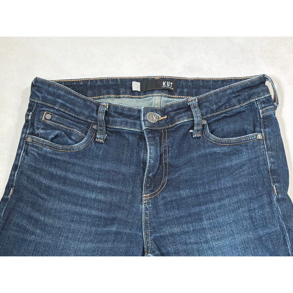 Kut Size 4 Dark Wash Cathrine Style Boyfriend Cut Jeans