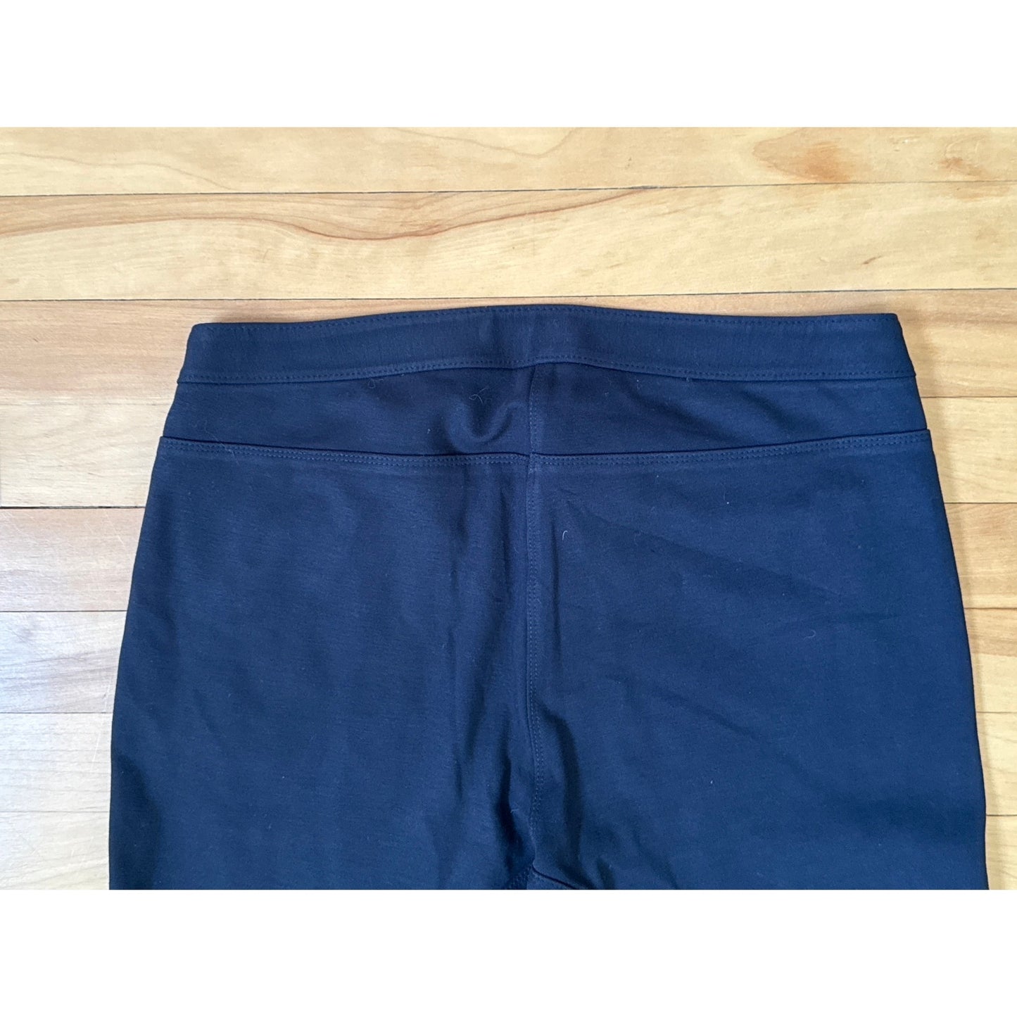 Theory Pants Size 10 Black Zipper Ankle Low Rise Made in USA Style 80776224 EUC