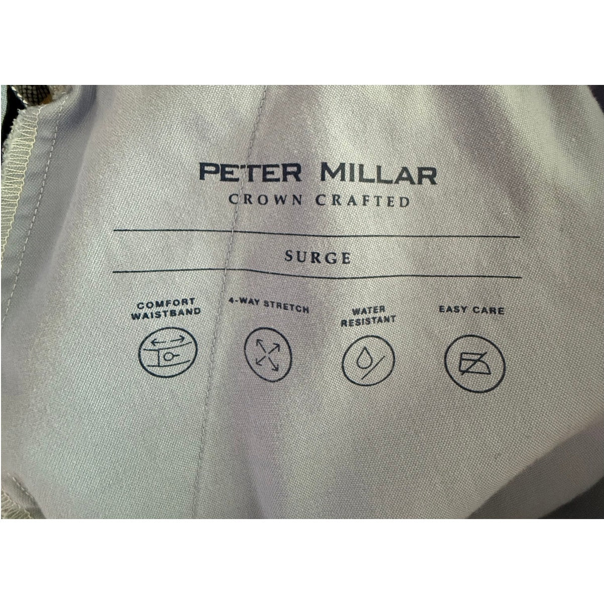 Peter Millar Crown Crafted Performance Chino Shorts Khaki Size 33 EUC