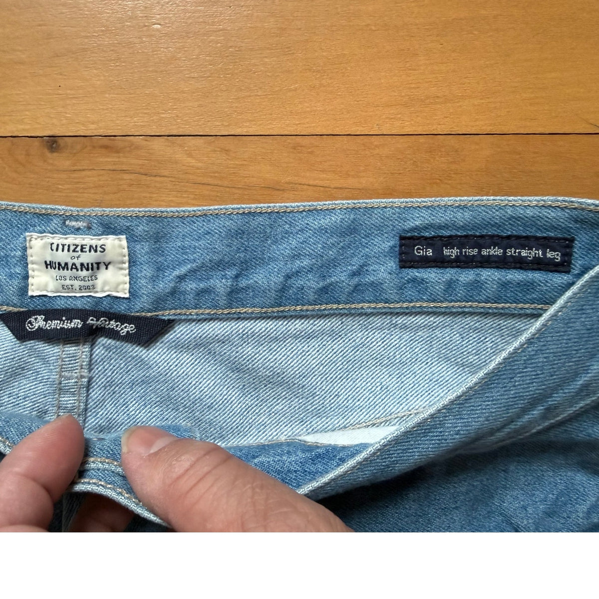 Citizens of Humanity Gia High Rise Ankle Straight Jeans - Size 27 - EUC