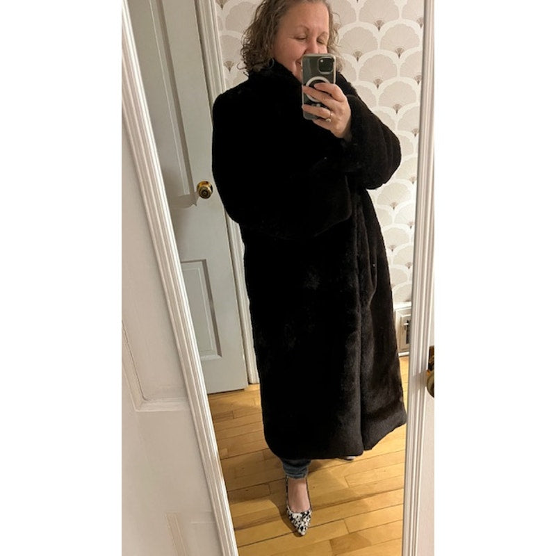 L’Agence Faux Fur Lizbeth Coat - size 6