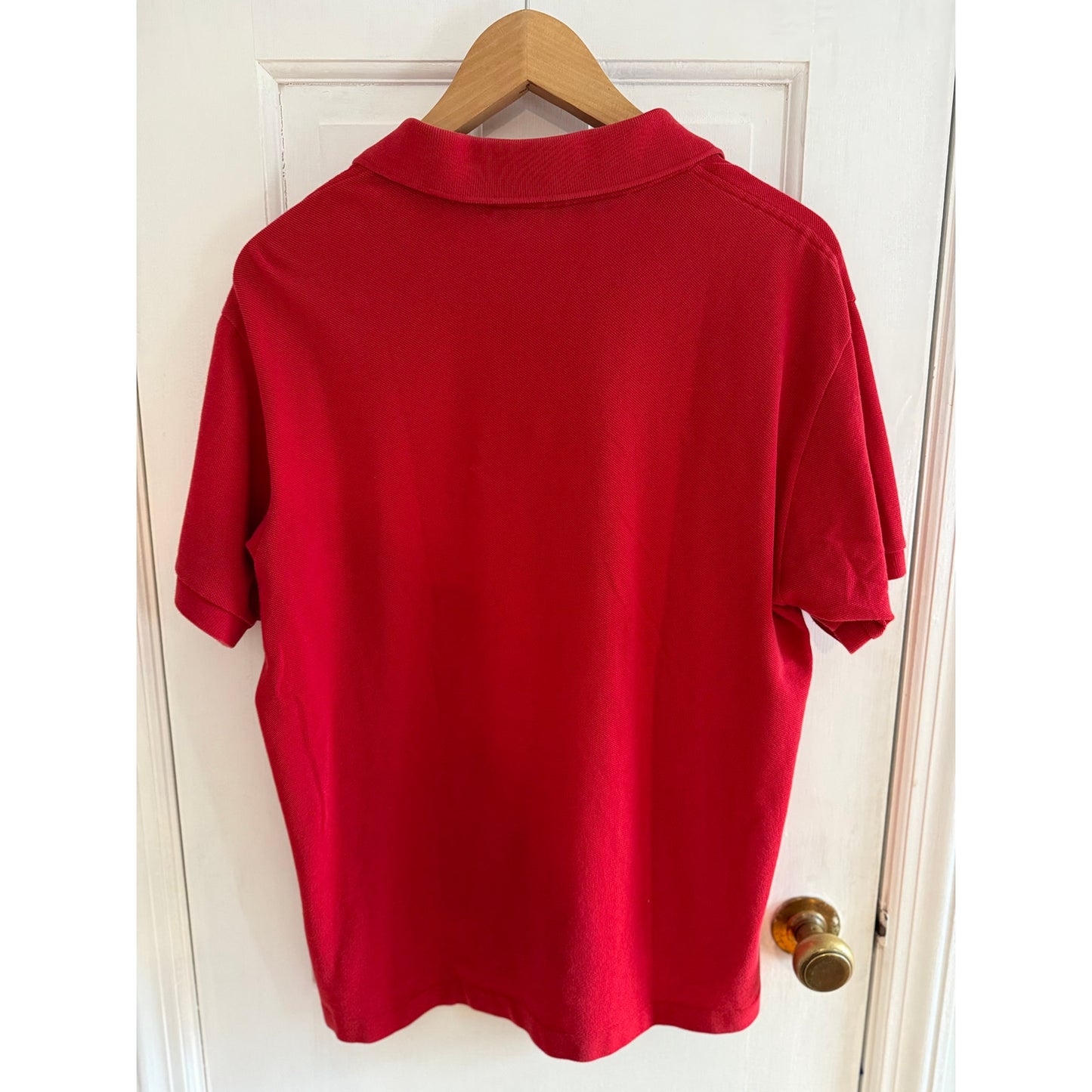 Classic Fit Red Lacoste Polo Size Small