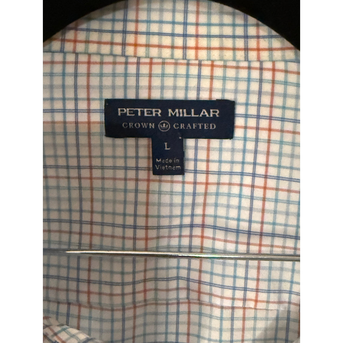 Peter Millar Men's Main Performance Poplin Sport Shirt - Large