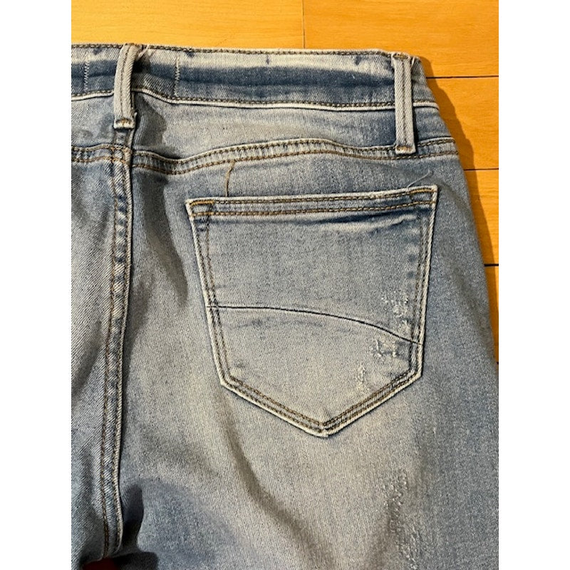 Driftwood distressed Jackie jeans, chewed raw hem - Waist 27
