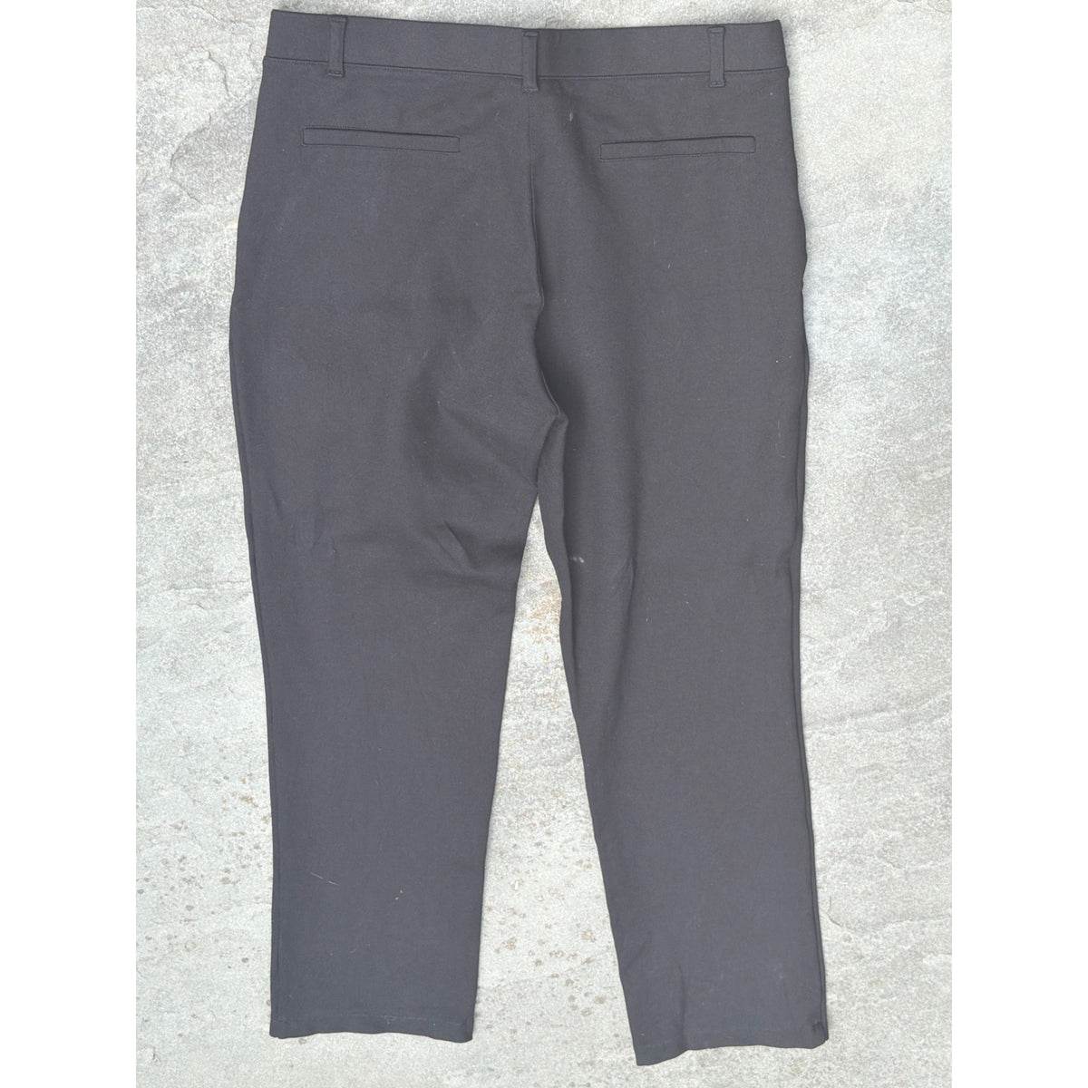 Quince Ultra-Stretch Ponte Straight Leg Pants Womens Large Black Trousers L NWT