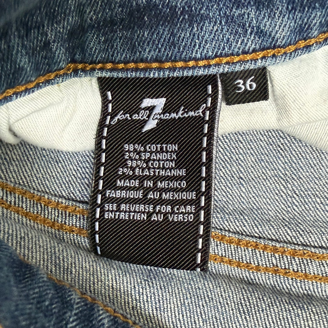 7 For All Mankind Slimmy Jeans Men’s 36 Blue Slim Straight Denim EUC