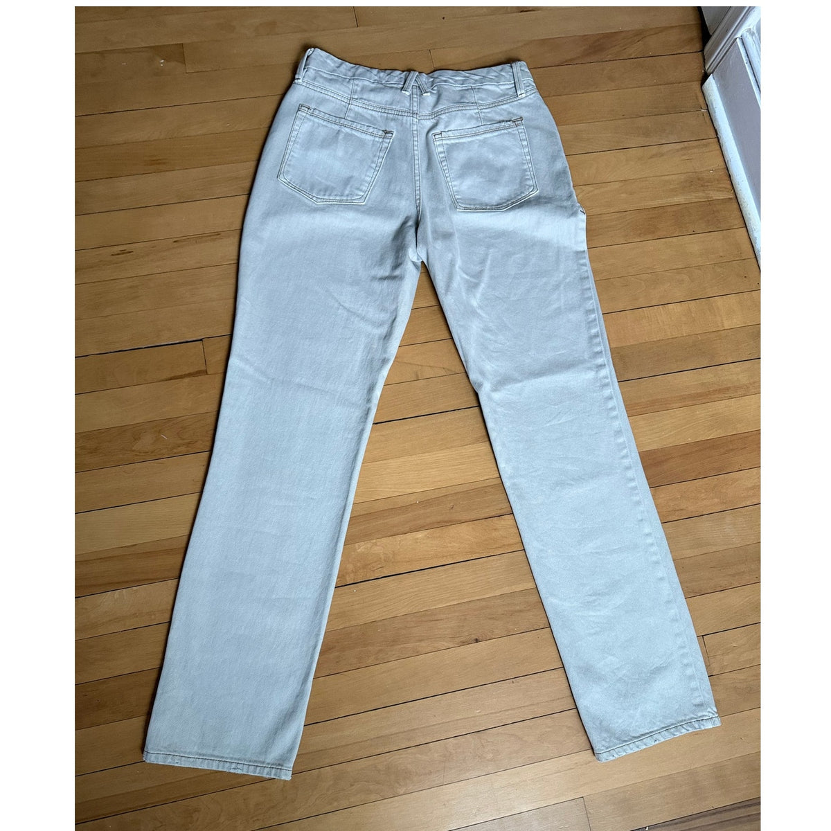 Good American Good 90’s Icon Straight Leg Jeans - Size 8 - Bone White -