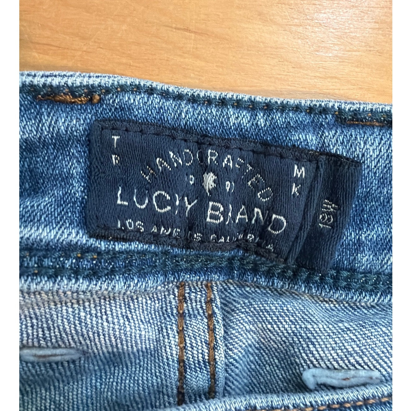 Lucky Brand Size 18W Reese Boyfreinds Blue Ripped Jean
