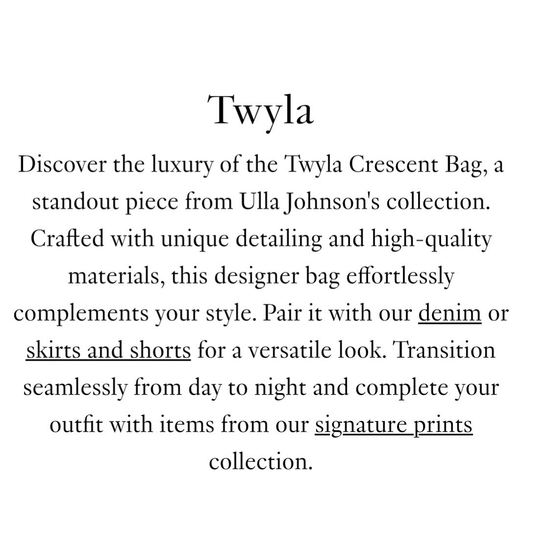 Ulla Johnson Twyla Crescent bag Cigar color