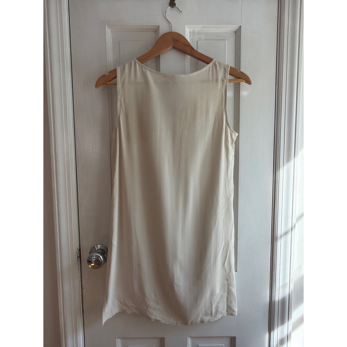 Eileen Fisher Green Linen Short Sleeve Button Front Boxy Top Size PS