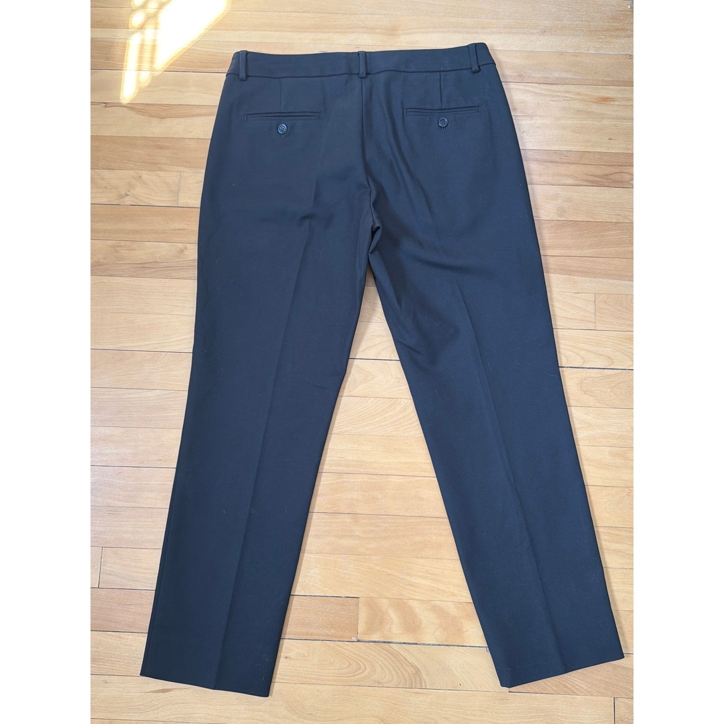 Weekend Max Mara Slim Cigarette Fit Stretch Black Trousers Size 12 EUC