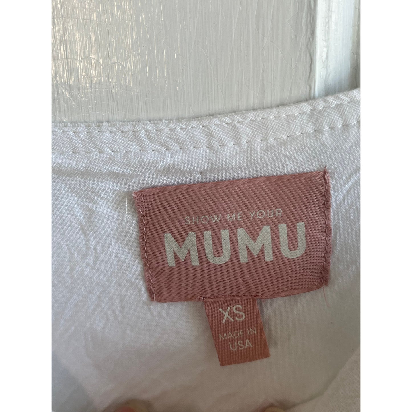 🐚 Show Me Your Mumu Catch Me Romper in White Beachcomb, Sz XS