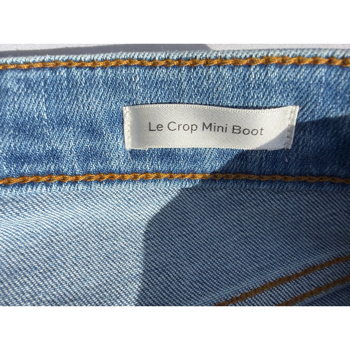 Frame Le Crop Mini Boot Gold Glitter Shimmery Jeans Size 27 EUC