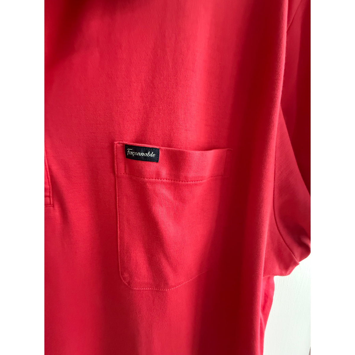 Façonnable Club Men’s Polo Shirt Red Short Sleeve Pocket XXL