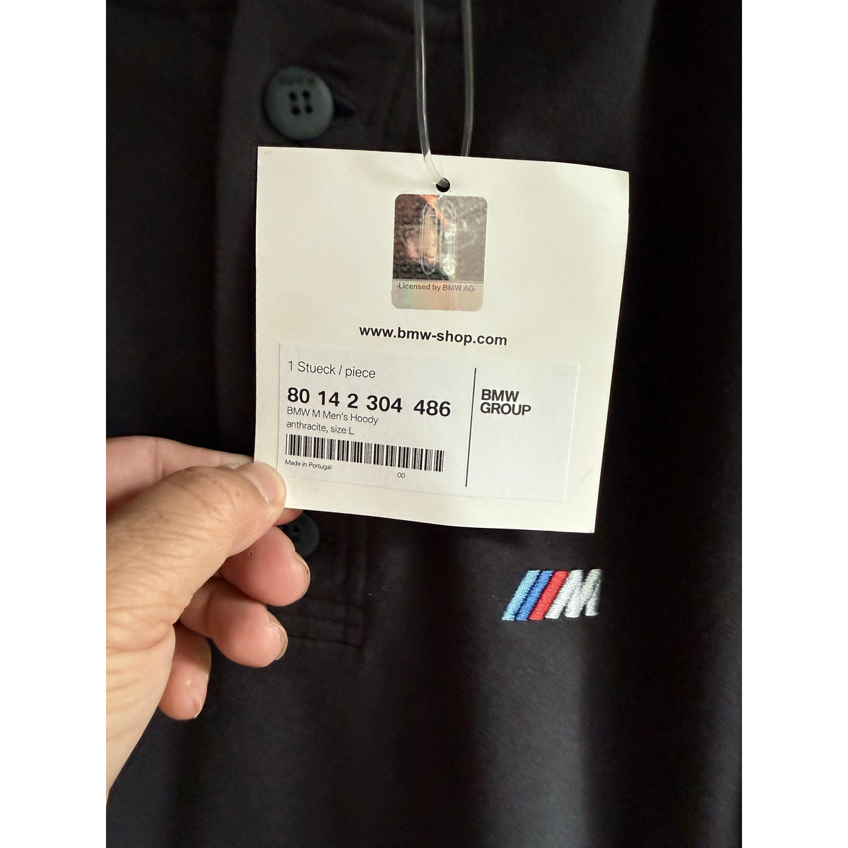 NWT OFFICIAL BMW Performance M Hoodie Black Men's MEDIUM